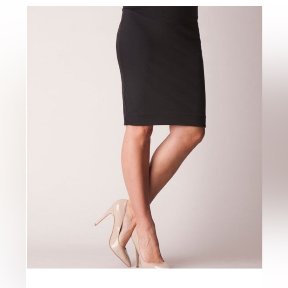 Seraphine Maternity Black Pencil Skirt